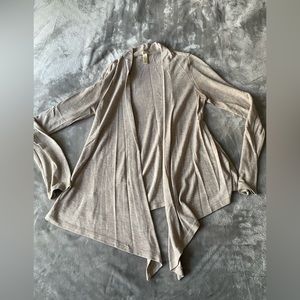 Vixen Tan Asymmetrical Cardigan Size L